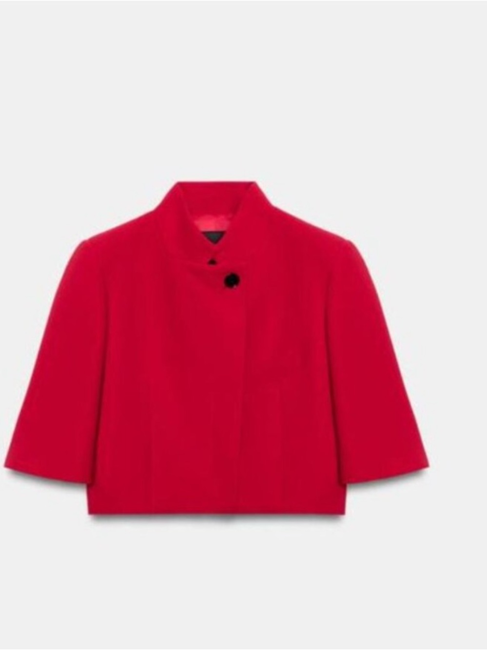Zara Like New Cropped Red Blazer Jacket